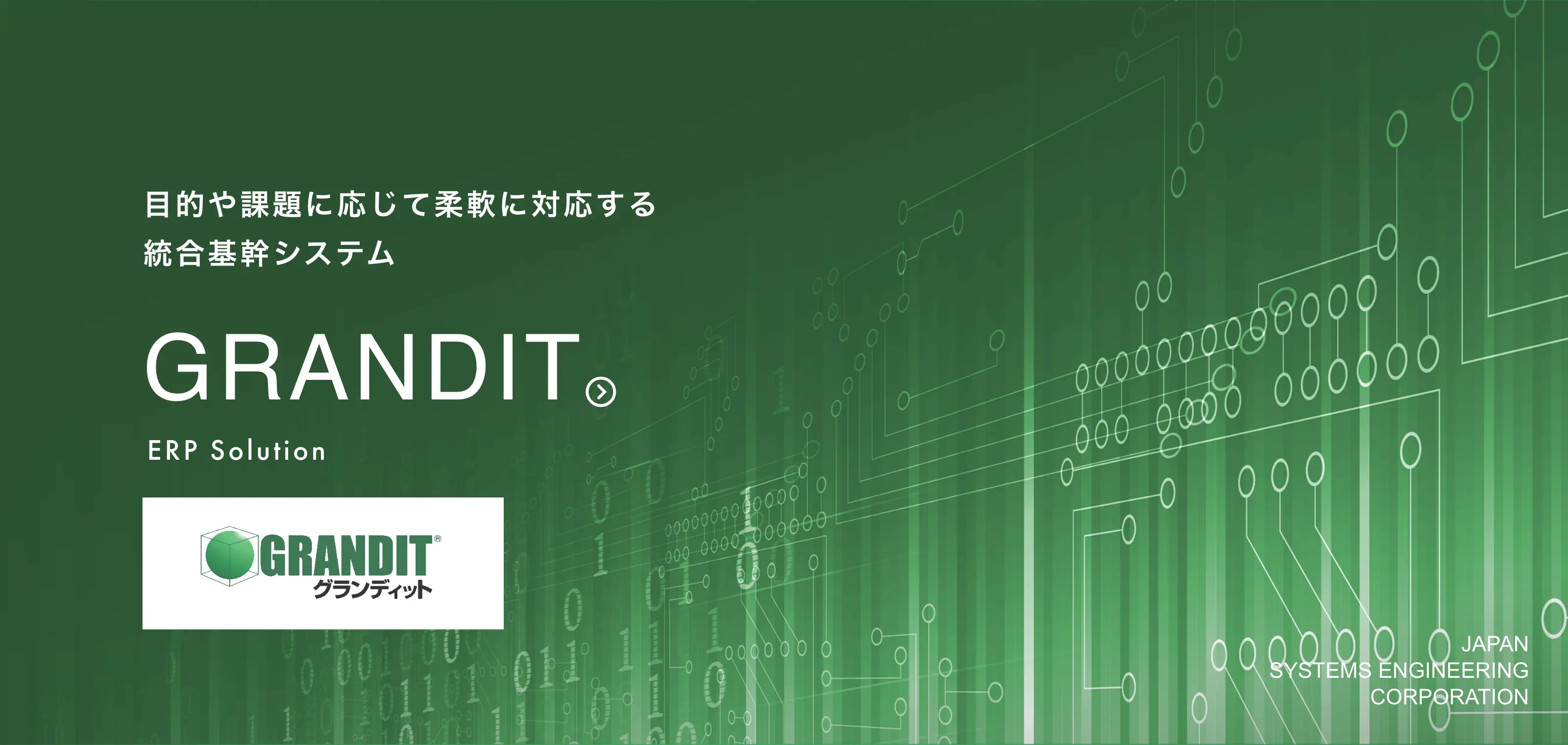 目的や課題に応じて柔軟に対応する統合基幹システム　GRANDIT